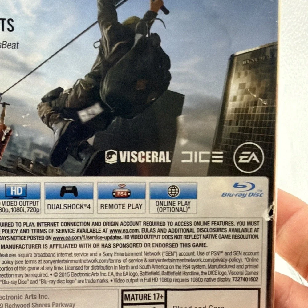 Battlefield Hardline (Sony PlayStation 4, 2015)
